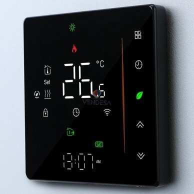 Patalpos termostatas TW juodas 3