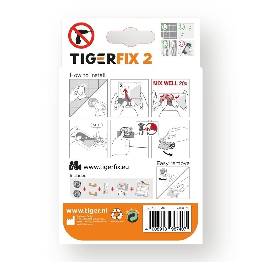 Aksesuarų tvirtinimo klijai TigerFix 2 1 Aksesuarų tvirtinimo klijai TigerFix 2 1