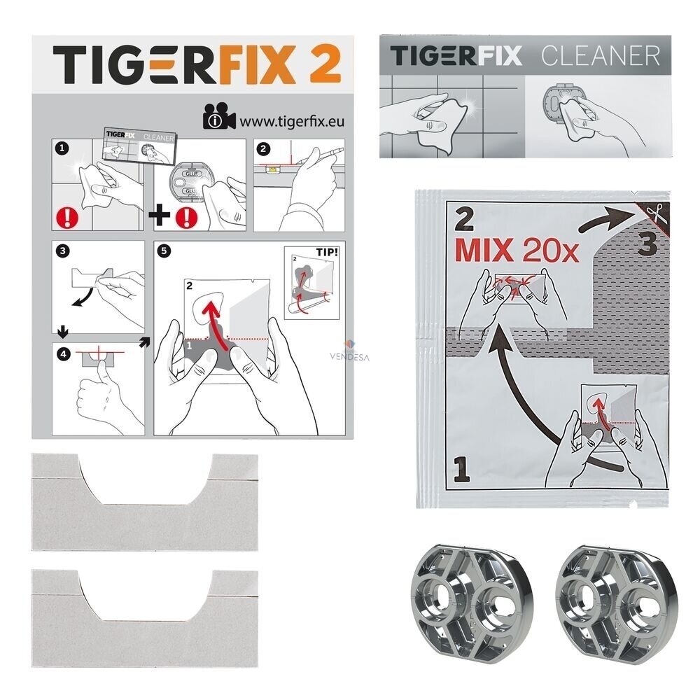 Aksesuarų tvirtinimo klijai TigerFix 2 2 Aksesuarų tvirtinimo klijai TigerFix 2 2