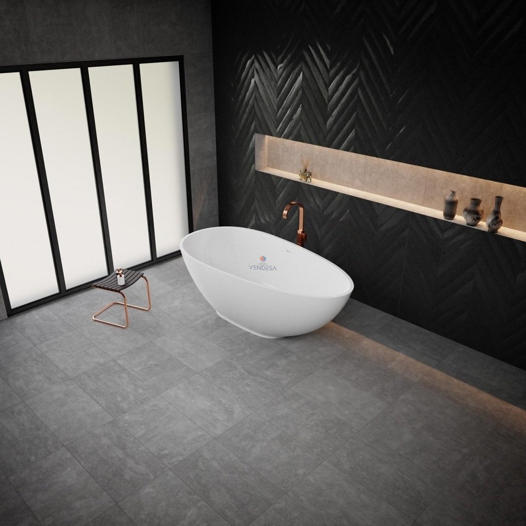 Akmens masės vonia CARINA 1700x850 balta 1