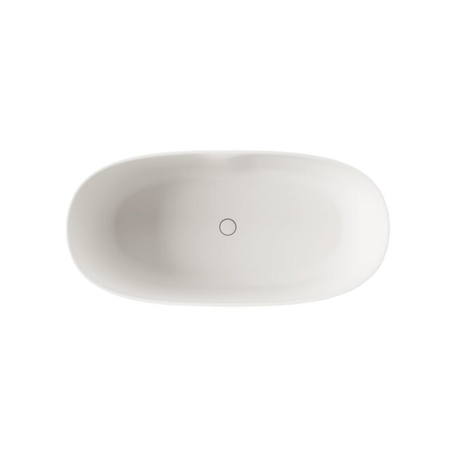 Akmens masės vonia PAA Perla 1450x710 mm, balta blizgi 4