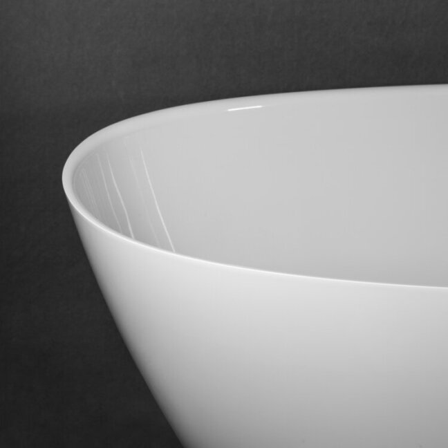 Akmens masės vonia PAA Perla 1600x750 mm, balta blizgi 2