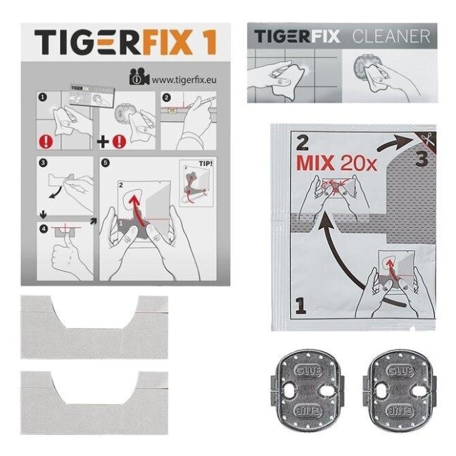 Aksesuarų tvirtinimo klijai TigerFix 1 2