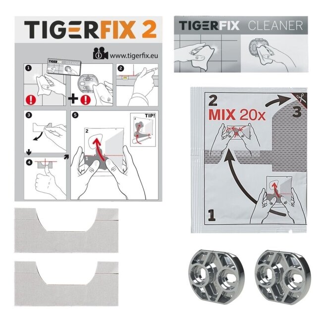 Aksesuarų tvirtinimo klijai TigerFix 2 2 Aksesuarų tvirtinimo klijai TigerFix 2 2