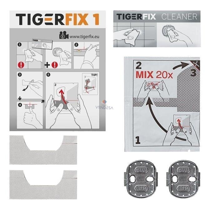 Aksesuarų tvirtinimo klijai TigerFix 1 2