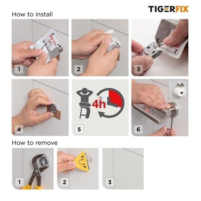 Aksesuarų tvirtinimo klijai TigerFix 1 4