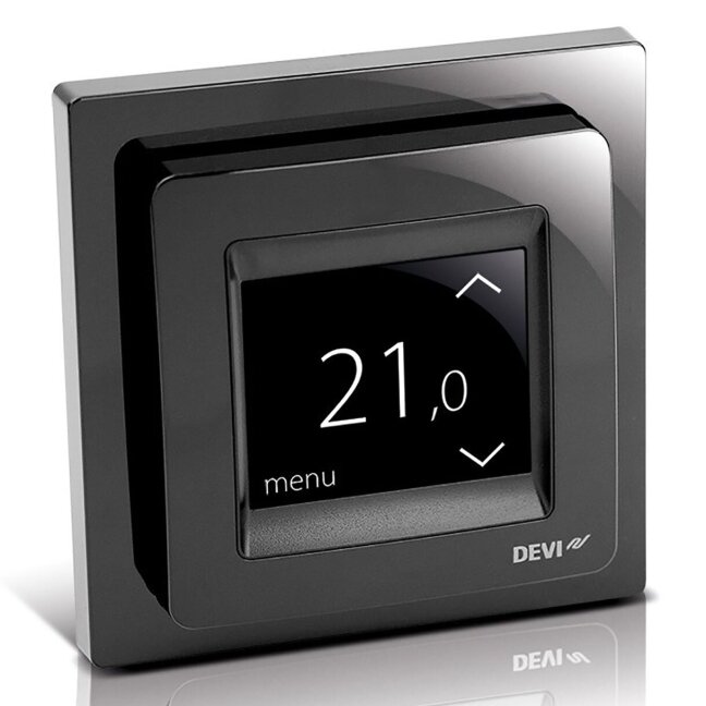 Išmanusis termostatas DEVIreg™ Touch juoda spalva Išmanusis termostatas DEVIreg™ Touch juoda spalva