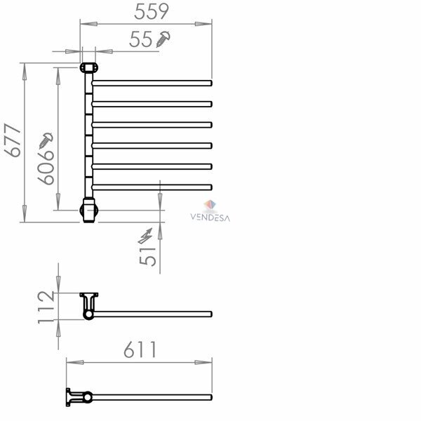 Elektrinis rankšluosčių džiovintuvas Flex I 6/550 M2 1