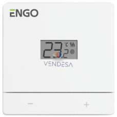 ENGO EASY laidinis, virštinkinis temperatūros reguliatorius, 230V, baltas