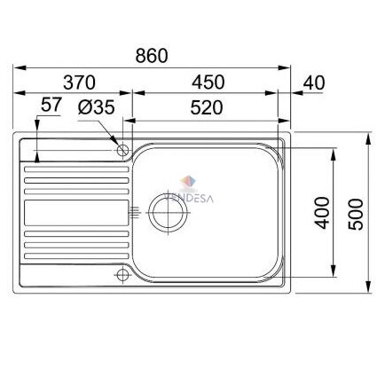 Franke nerūdijančio plieno plautuvė RPX 611-86XL 3