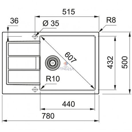 Franke S2D 611-78 XL tectonite plautuvė 4