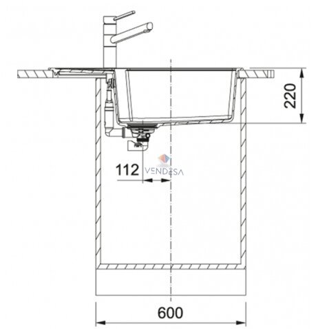 Franke UBG 611-78XL akmens masės plautuvė 7 Franke UBG 611-78XL akmens masės plautuvė 7