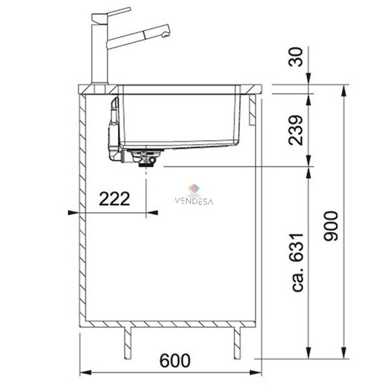 Franke MRX 110-50 nerūdijančio plieno plautuvė. 3