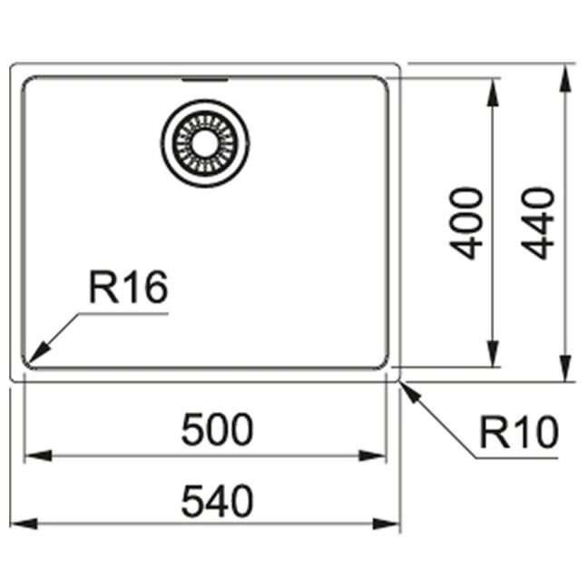 Franke MRX 110-50 nerūdijančio plieno plautuvė. 4