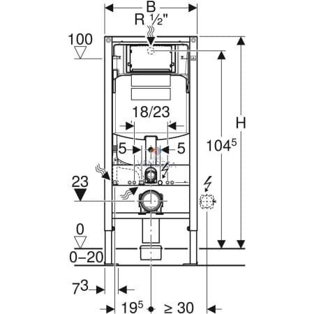 GEBERIT Duofix WC montavimo rėmas 1