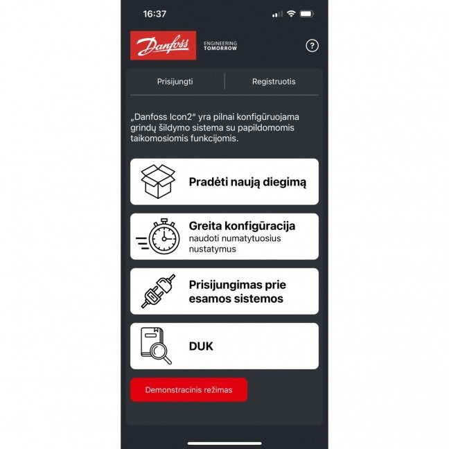 Grindinio šildymo valdiklis Danfoss Icon2 15 zonų išplėstinis 2 Grindinio šildymo valdiklis Danfoss Icon2 15 zonų išplėstinis 2