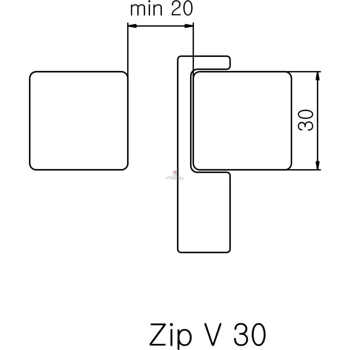 Kabliukas ZIP V 30 2