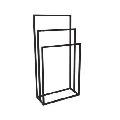 Kabykla-džiovykla rankšluosčiams LOFT 45x90x20cm juoda matinė, pastatoma