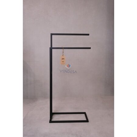 Kabykla-džiovykla rankšluosčiams LOFT 40x90x20cm juoda matinė, pastatoma 1