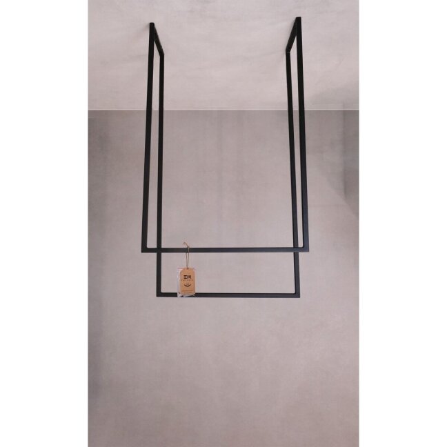 Kabykla-džiovykla rankšluosčiams LOFT 50x98x25cm juoda matinė, tvirtinama prie lubų 2