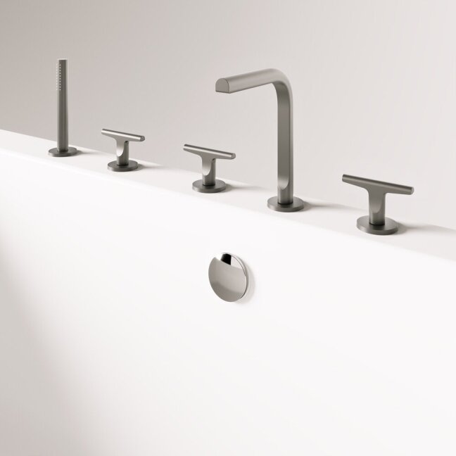 Lieto akmens laisvai pastatoma vonia PAA STEP 1700 x 895mm, balta blizgi 1