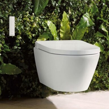 Pakabinamas WC su bidė funkcija Duravit SensoWash D-Neo Compact Pakabinamas WC su bidė funkcija Duravit SensoWash D-Neo Compact