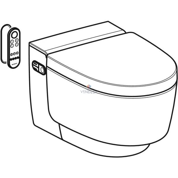 Pakabinamas WC Geberit AquaClean Mera Comfort su apiplovimo funkcija 1 Pakabinamas WC Geberit AquaClean Mera Comfort su apiplovimo funkcija 1