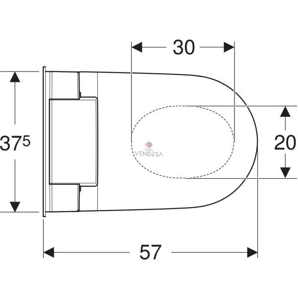 Pakabinamas WC Geberit AquaClean Sela su apiplovimo funkcija 2 Pakabinamas WC Geberit AquaClean Sela su apiplovimo funkcija 2