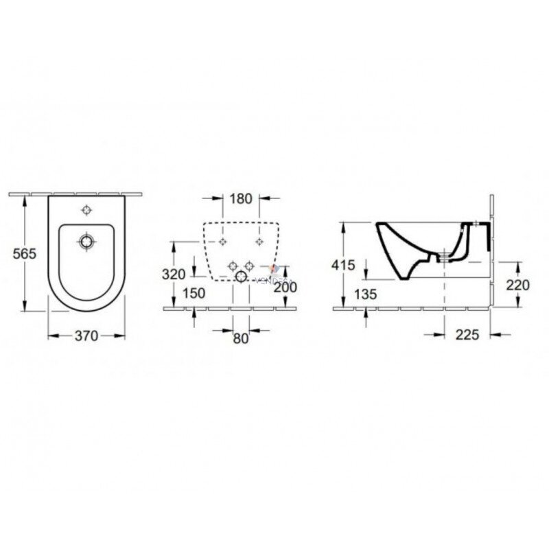 Pakabinama bide Villeroy&Boch Subway 2 2 Pakabinama bide Villeroy&Boch Subway 2 2