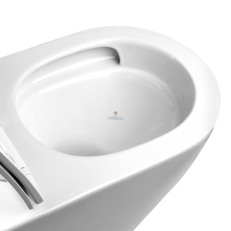 Pakabinamas klozetas NOX Aqua Twist be apvadų su lėtaeigiu dangčiu 1