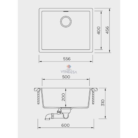 Plautuvė Schock KAIA N-100L 1 Plautuvė Schock KAIA N-100L 1