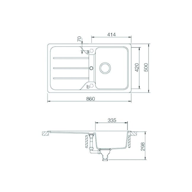 Plautuvė Schock FORMHAUS D-100 4 Plautuvė Schock FORMHAUS D-100 4