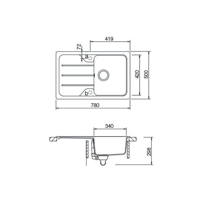 Plautuvė Schock FORMHAUS D-100S 5 Plautuvė Schock FORMHAUS D-100S 5