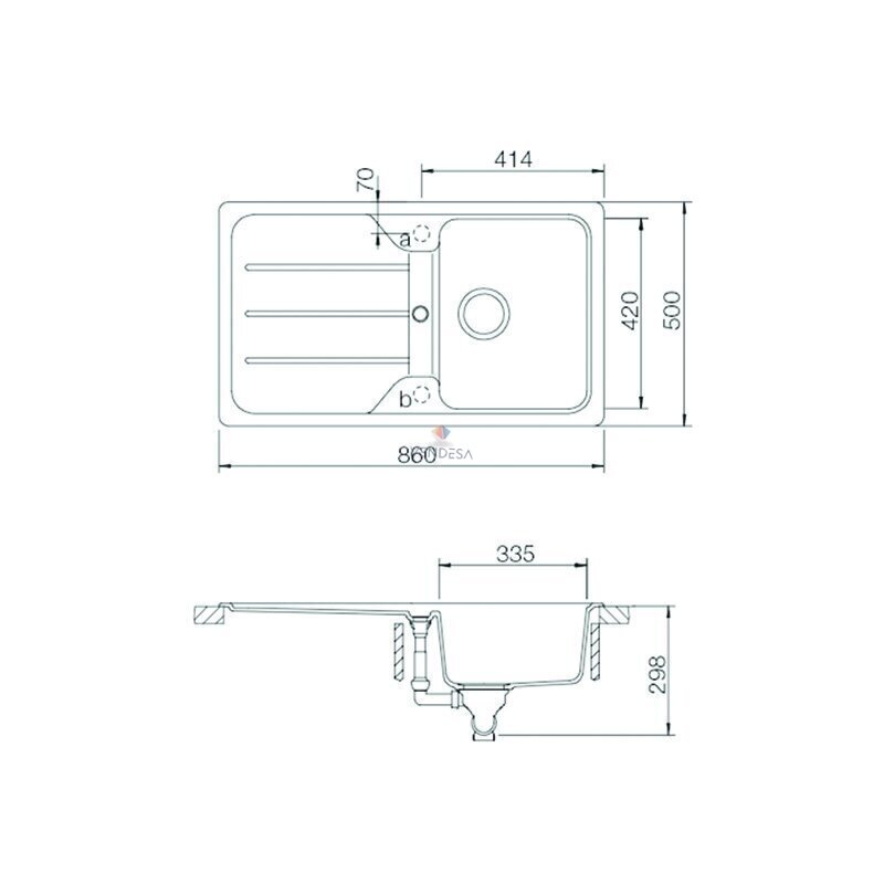 Plautuvė Schock FORMHAUS D-100 4 Plautuvė Schock FORMHAUS D-100 4