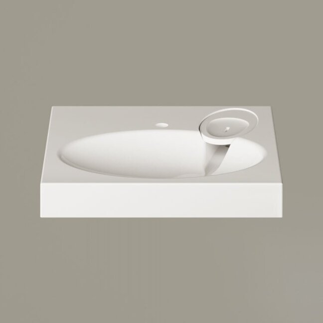 Praustuvas Claro 600 x 600mm, baltas blizgus 2