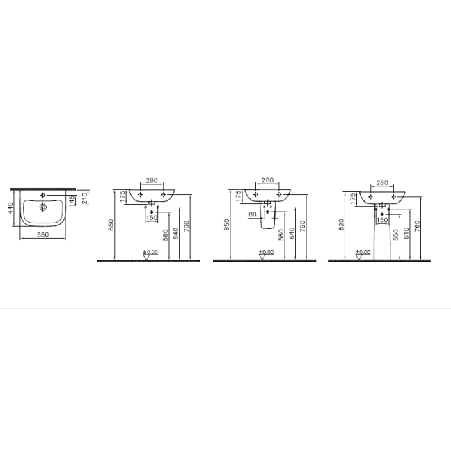 Praustuvas Vitra S20 5