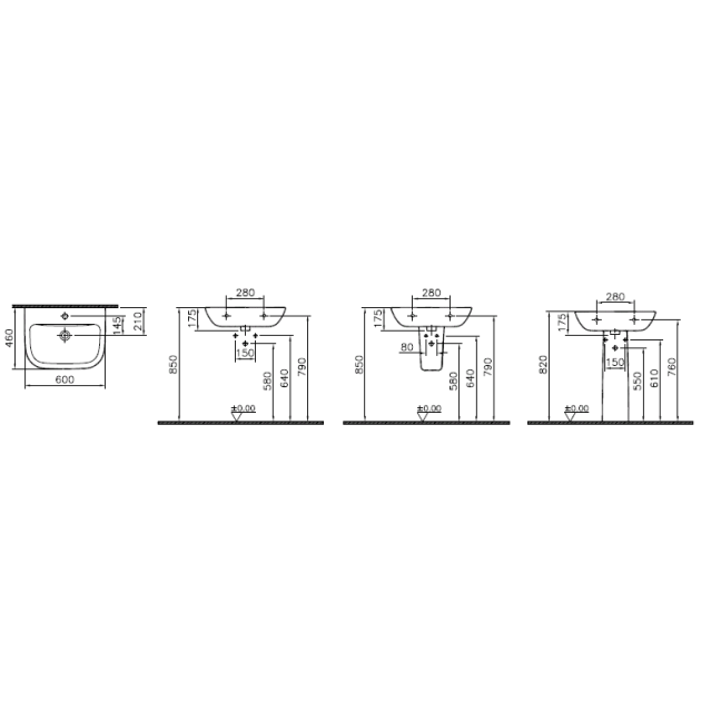 Praustuvas Vitra S20 6