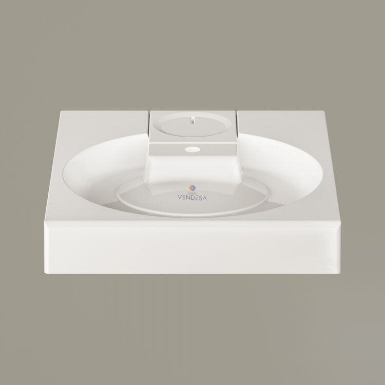 Praustuvas Claro Grande 600 x 750 mm, baltas blizgus 2