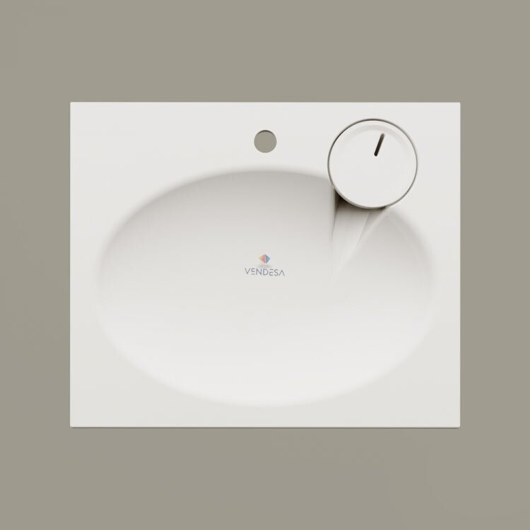 Praustuvas Claro Mini 600 x 500 mm, baltas blizgus 1