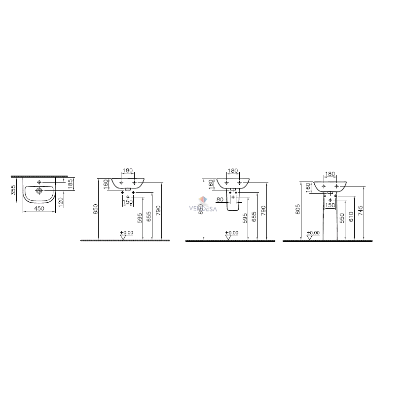 Praustuvas Vitra S20 3 Praustuvas Vitra S20 3