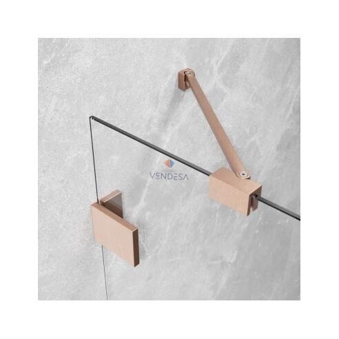 Pusapvalė dušo kabina Essenza Pro Brushed Copper PDD 1 Pusapvalė dušo kabina Essenza Pro Brushed Copper PDD 1