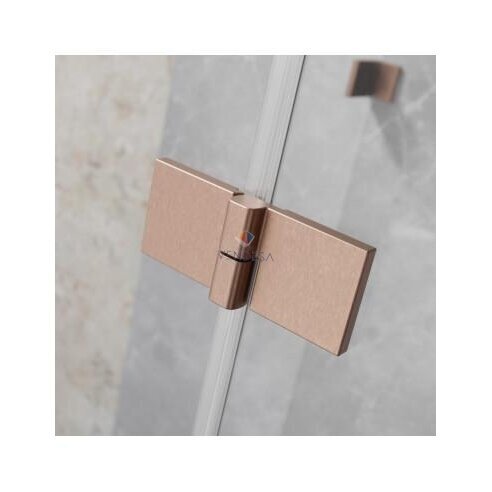 Pusapvalė dušo kabina Essenza Pro Brushed Copper PDD 3 Pusapvalė dušo kabina Essenza Pro Brushed Copper PDD 3