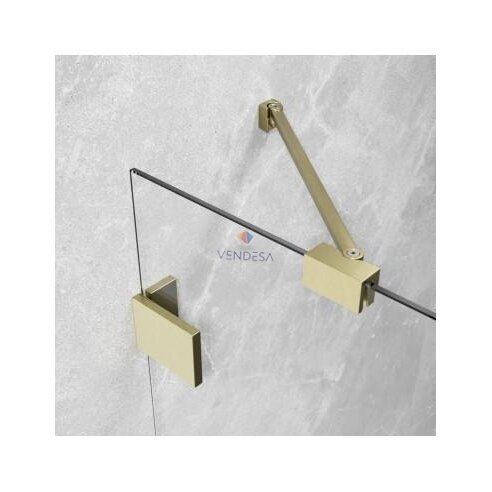 Pusapvalė dušo kabina Essenza Pro Brushed Gold PDD 1 Pusapvalė dušo kabina Essenza Pro Brushed Gold PDD 1
