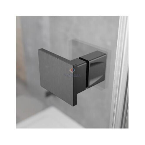Pusapvalė dušo kabina Essenza Pro Brushed Gun Metal PDD 2 Pusapvalė dušo kabina Essenza Pro Brushed Gun Metal PDD 2