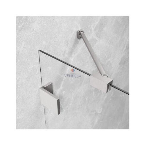 Pusapvalė dušo kabina Essenza Pro Brushed Nickel PDD 1