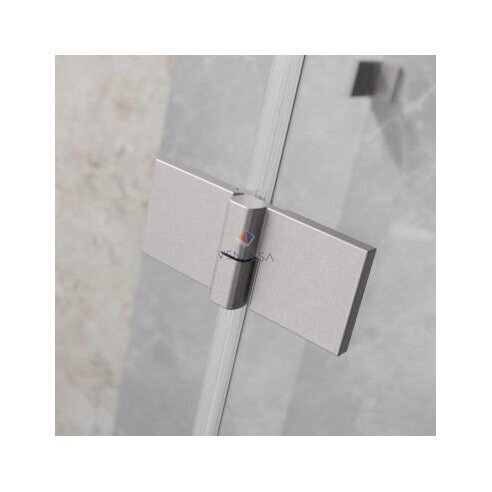 Pusapvalė dušo kabina Essenza Pro Brushed Nickel PDD 3