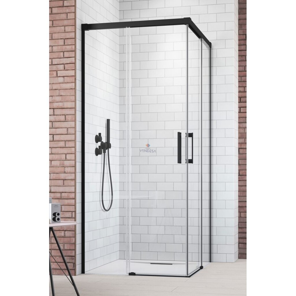 Radaway Idea Black KDD 90 kampinė dušo kabina