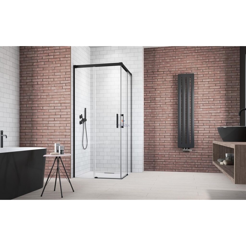 Radaway Idea Black KDD 90 kampinė dušo kabina 1