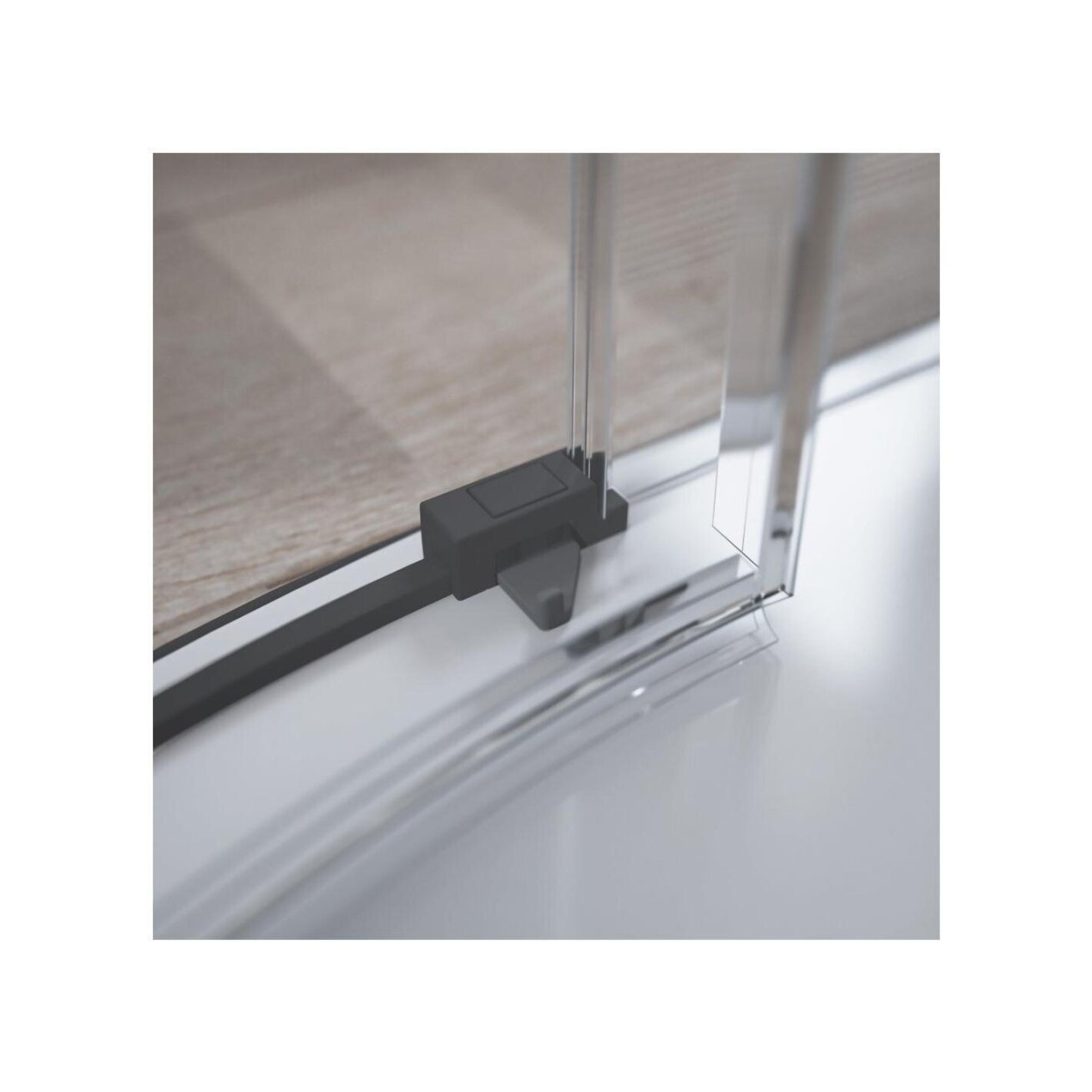 Radaway Idea Black PDD pusapvalė dušo kabina 3 Radaway Idea Black PDD pusapvalė dušo kabina 3
