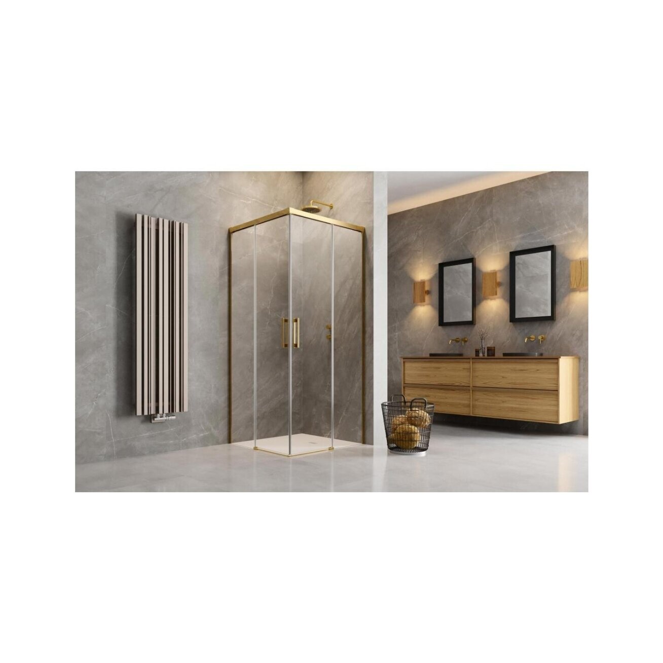Radaway Idea Gold KDD kampinė dušo kabina 1 Radaway Idea Gold KDD kampinė dušo kabina 1